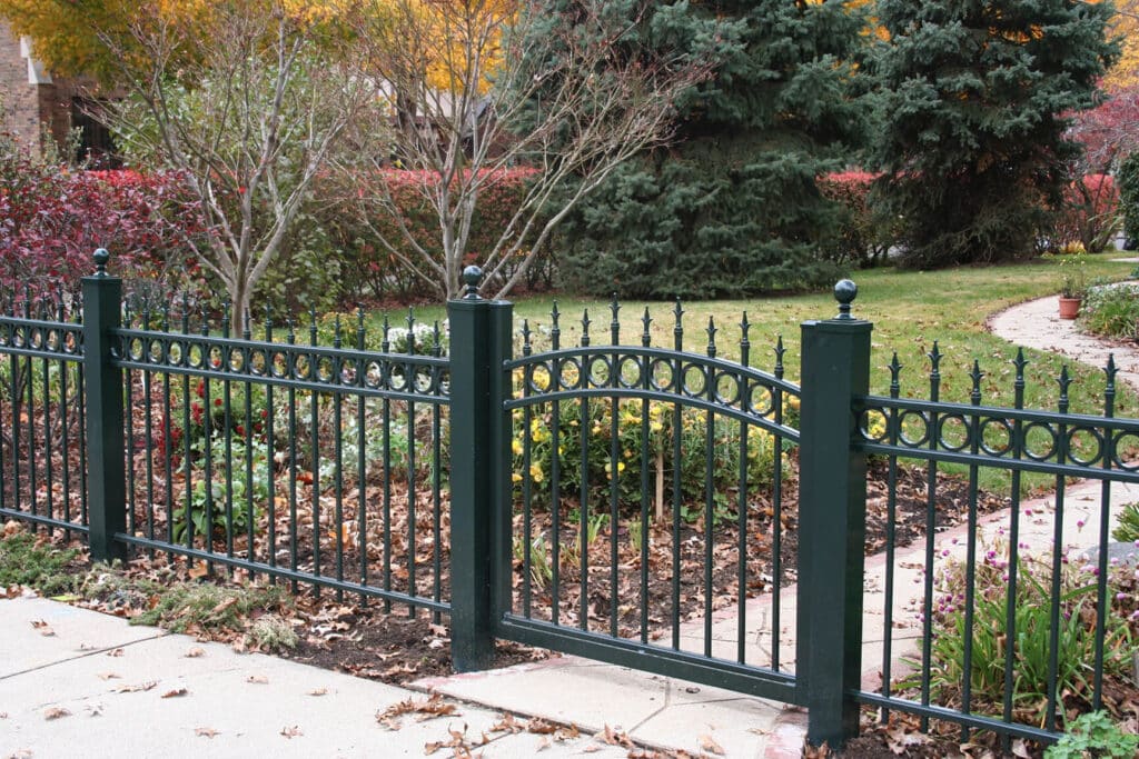 wrought iron fence installation around Fort Wayne