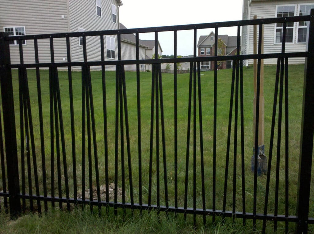 Custom aluminum fencing around Fort Wayne