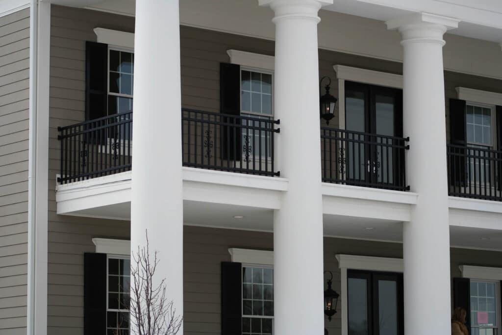outdoor handrail installation for balcony in Fort Wayne