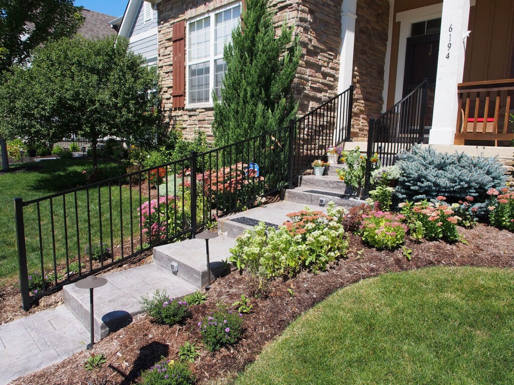 aluminum railing installation for outdoor steps in Fort Wayne