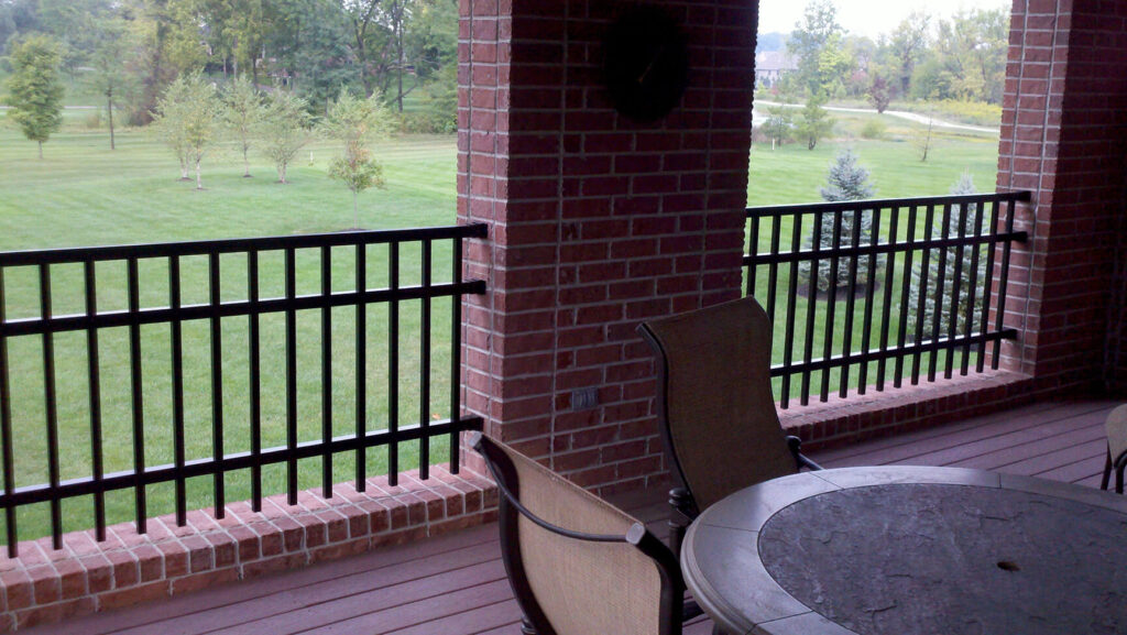 installing metal railing on deck in Fort Wayne