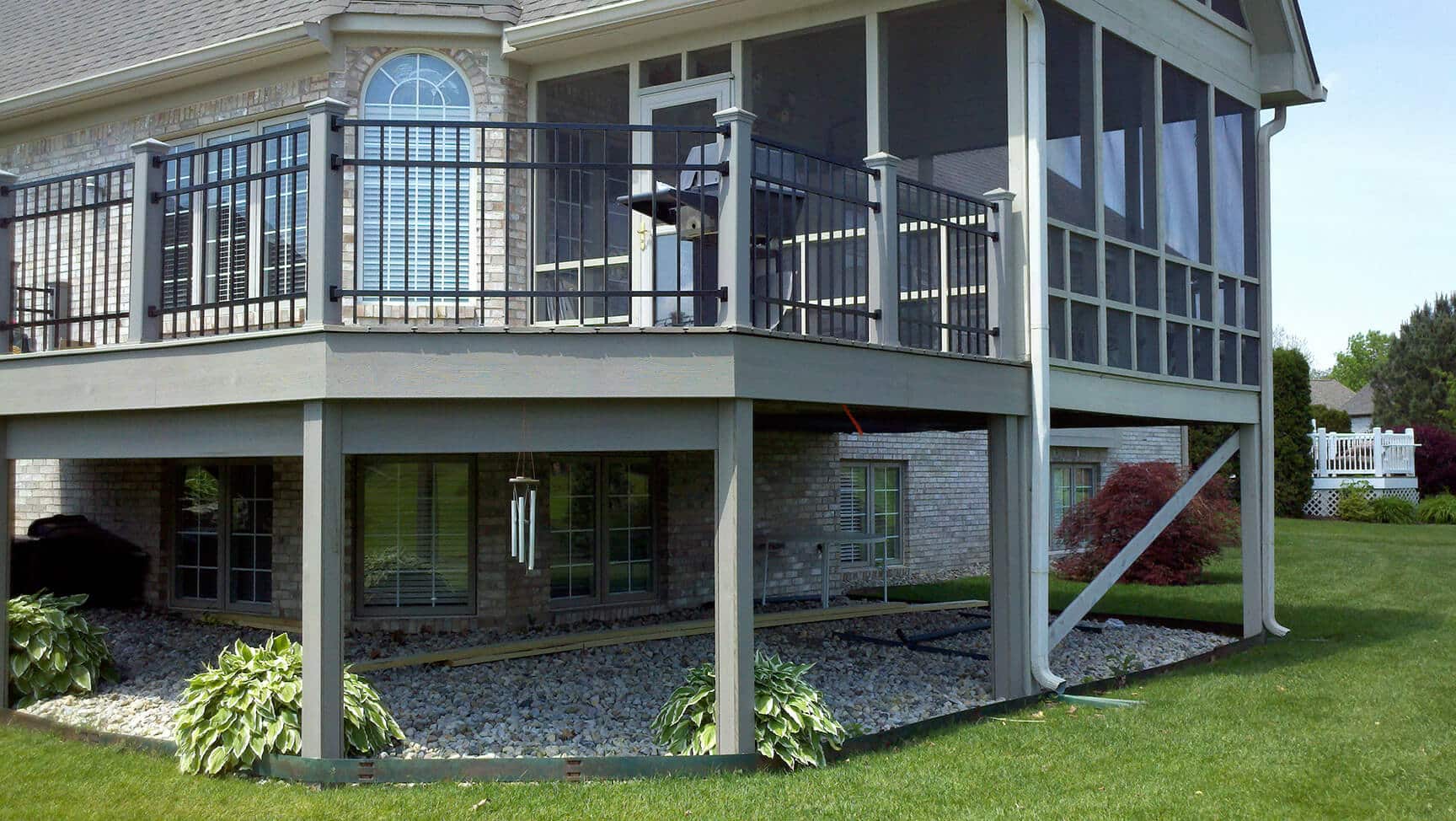 Amerifence employees are custom porch and deck builders in Fort Wayne, IN