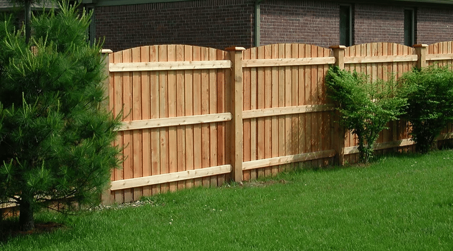 Wooden privacy fence installation near Fort Wayne, IN