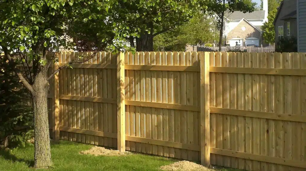 Install a wooden privacy fence around Cincinnati