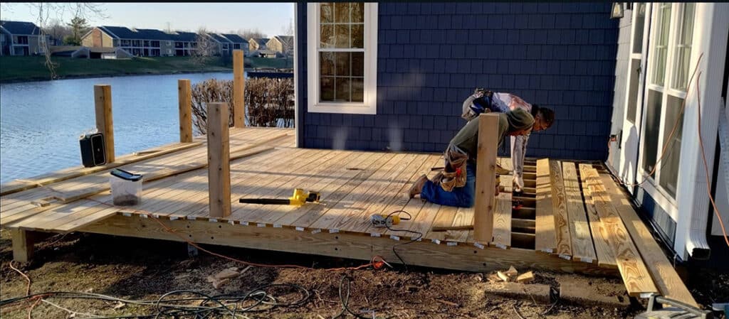 Deck construction services in Fort Wayne, IN