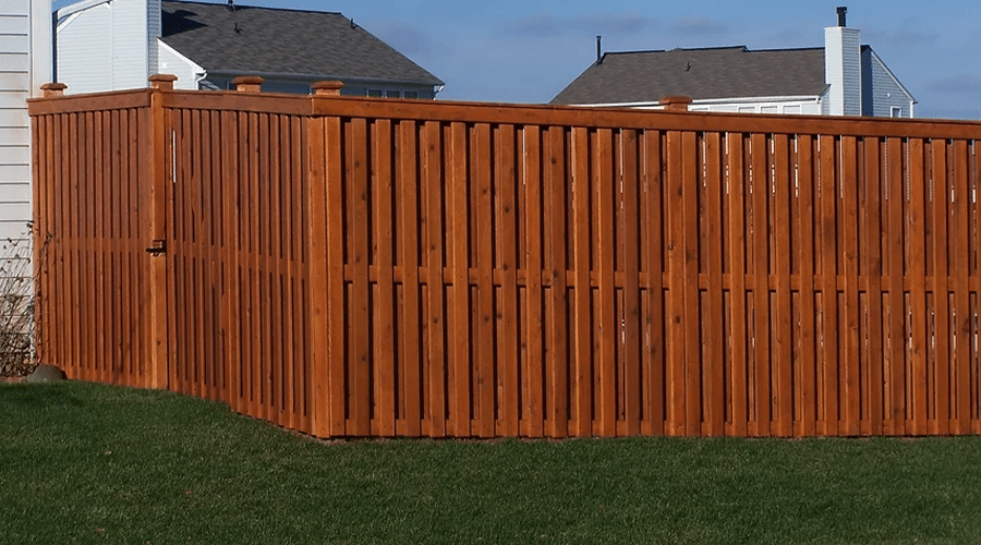 Shadow Box Fence Installation in Fort Wayne, IN