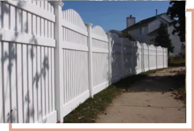 White Vinyl Fence