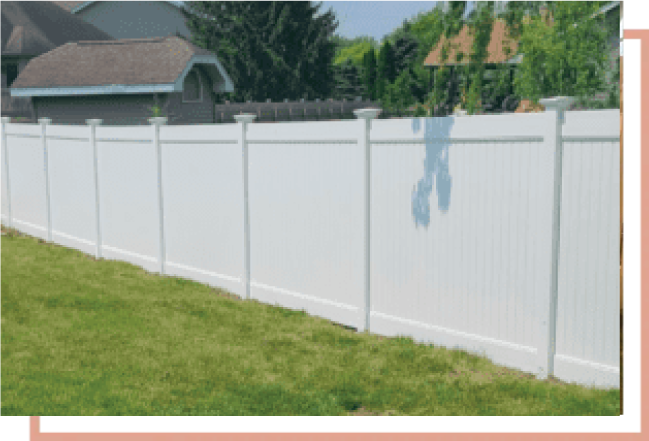 White Vinyl Privacy Fence