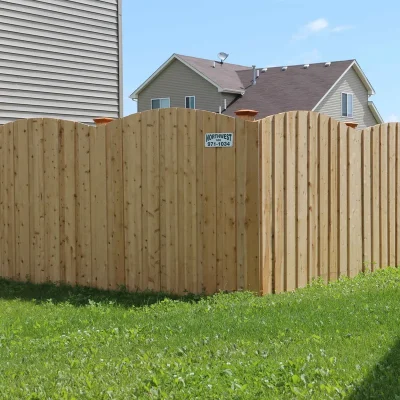 wooden privacy fence